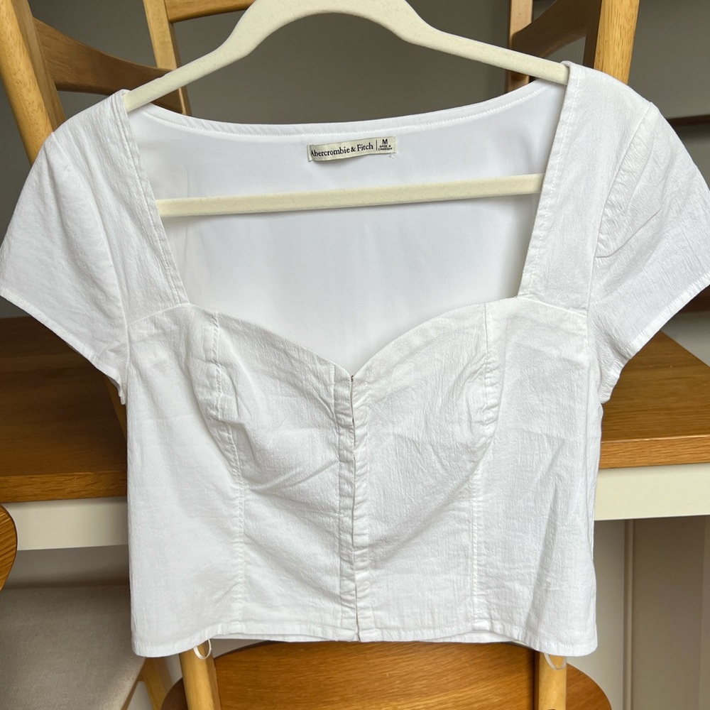 Abercrombie white blouse top